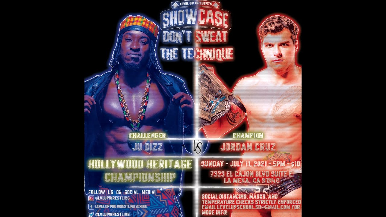 Level Up Showcase Don't Sweat the Technique: Jordan Cruz VS Ju DIzz background