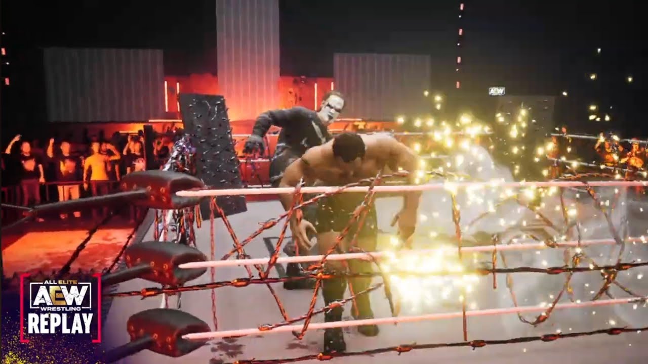 Sting vs Miro. Exploding Barbwire Match..AEW: Fight Forever backdrop