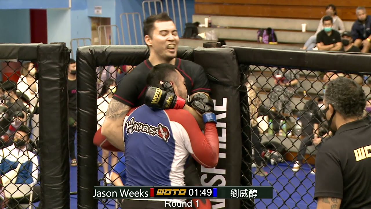 【PP石墨烯塑崩褲 WOTD-ETD07 業餘綜合格鬥 】205 LBS Jason Weeks VS 劉威醇 background