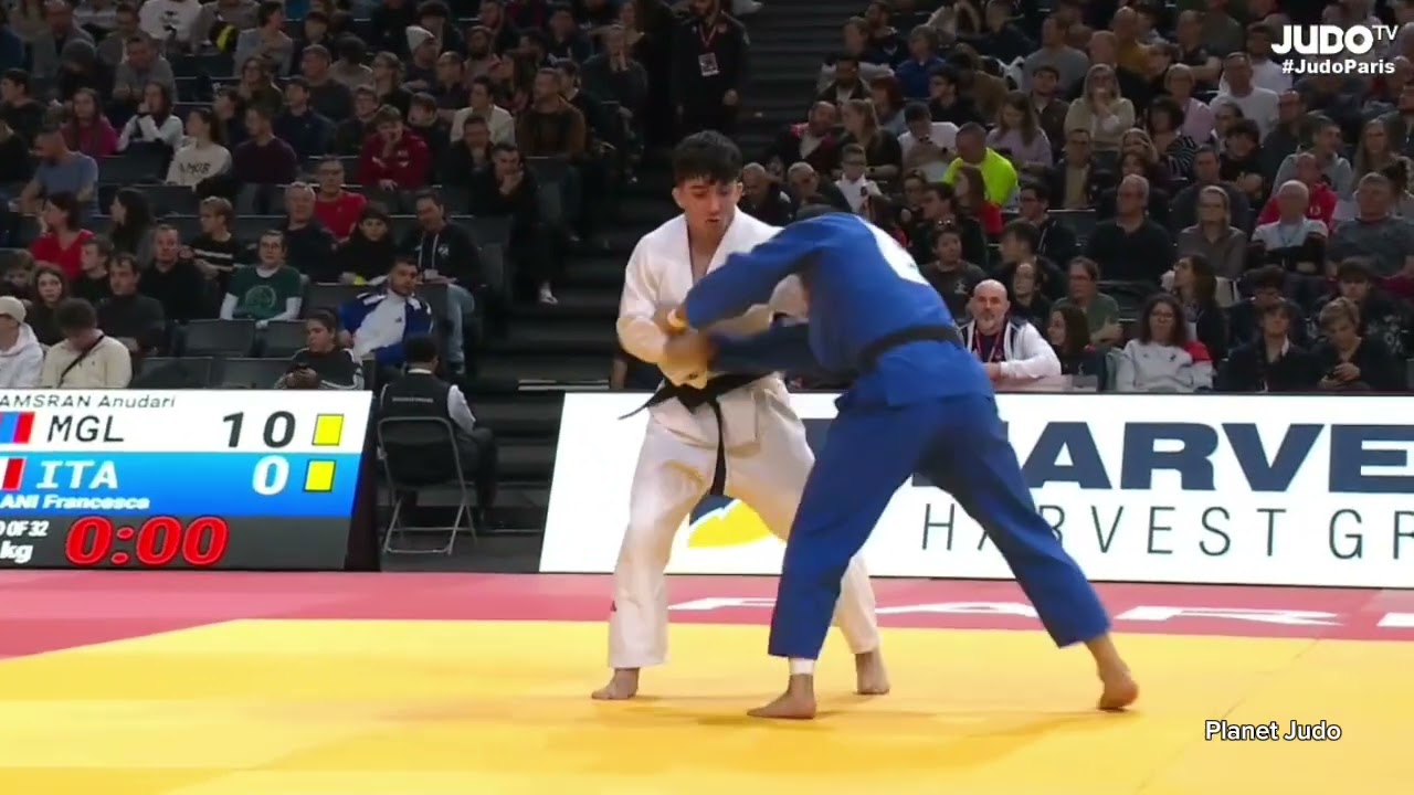 Irakli GOGINASHVILI 🇬🇧 🆚️ Ankhzaya LAVJARGAL🇲🇳 | 1/16финала /-73кг | Большой Шлем Париж 2026