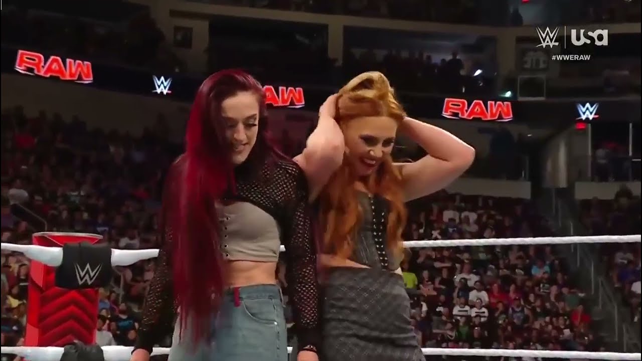(2/2) Jade Cargill & Bianca Belair vs Shayna Baszler & Zoey Stark: WWE RAW 6/3/24 background