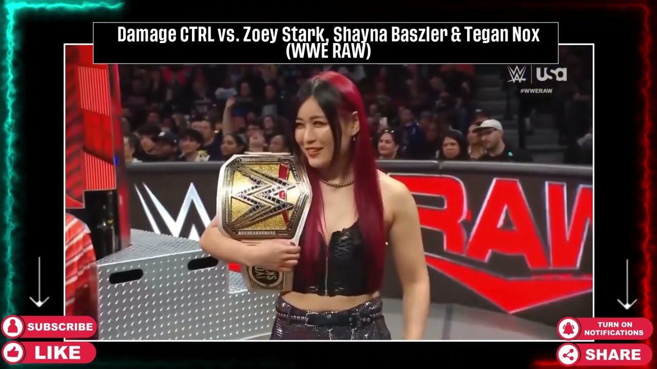 Damage CTRL vs. Zoey Stark, Shayna Baszler & Tegan Nox: WWE RAW; April 1, 2024 background