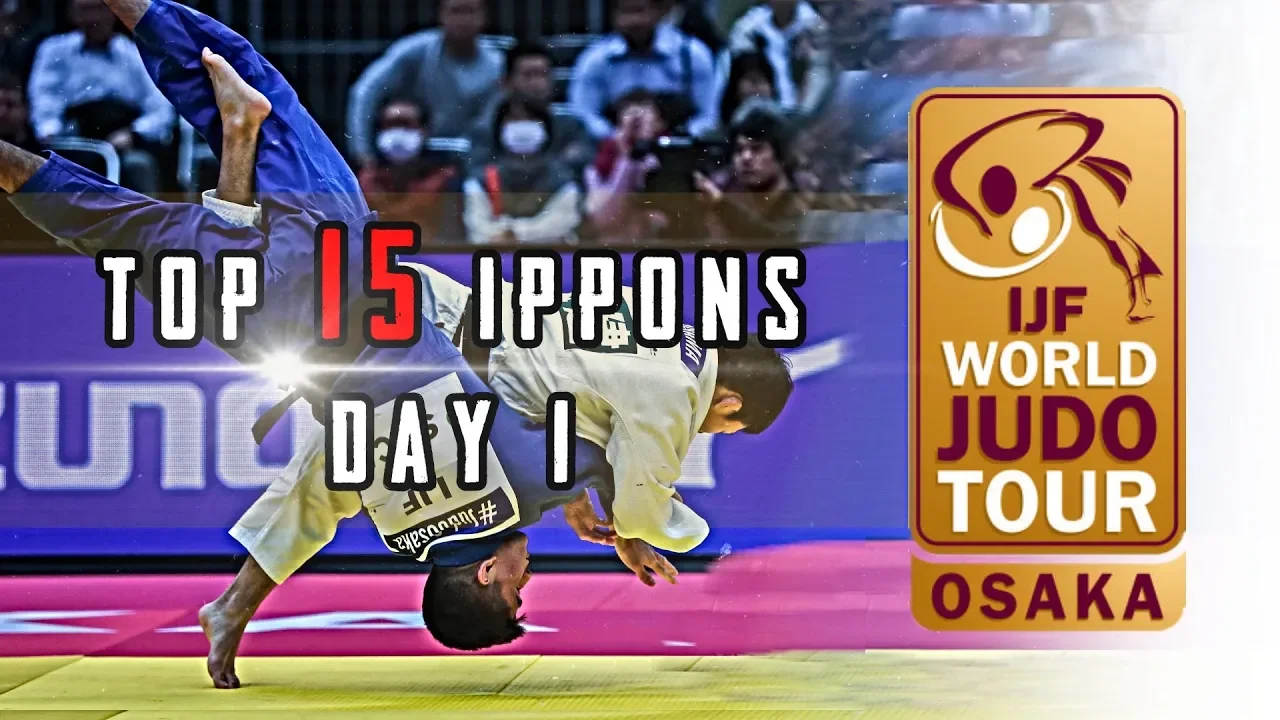 Top 15 ippons in day 1 of Judo Grand Slam Osaka 2019 background