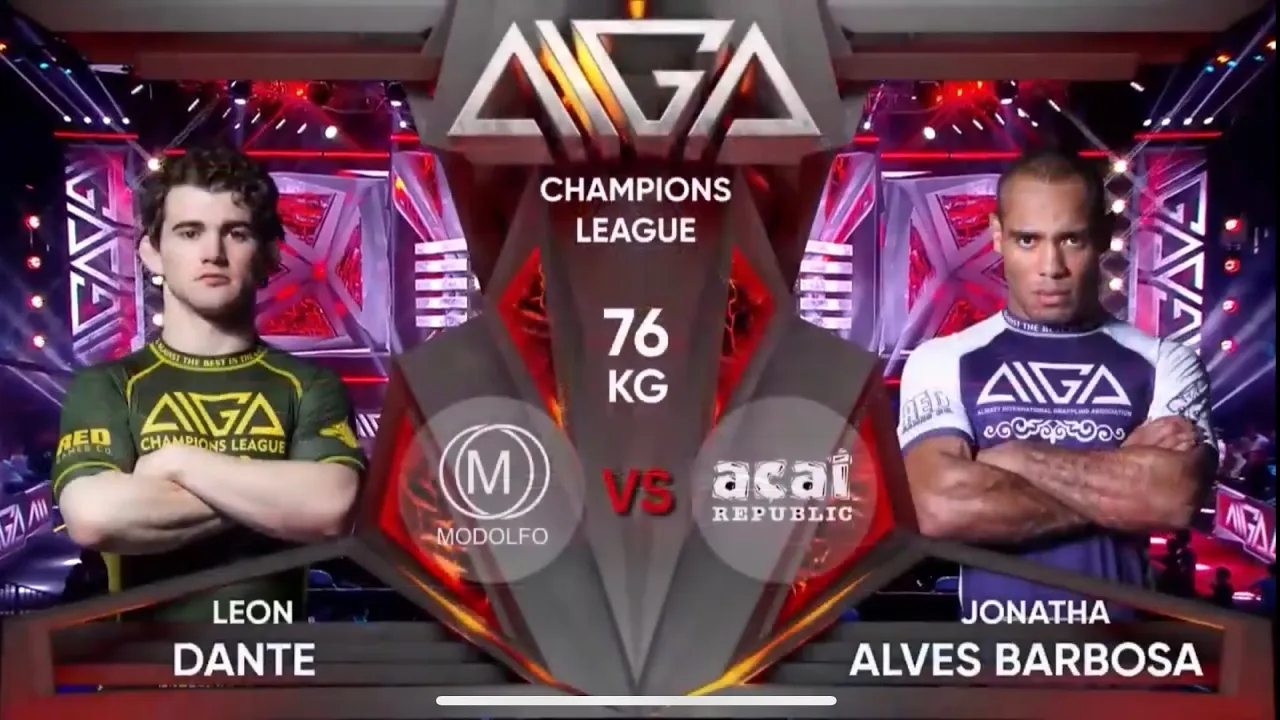 AIGA CHAMPIONS LEAGUE FINAL-76kg DANTE LEON/MODOLFO-JONATHA ALVES BARBOSA/ACAI REPUBLIC background