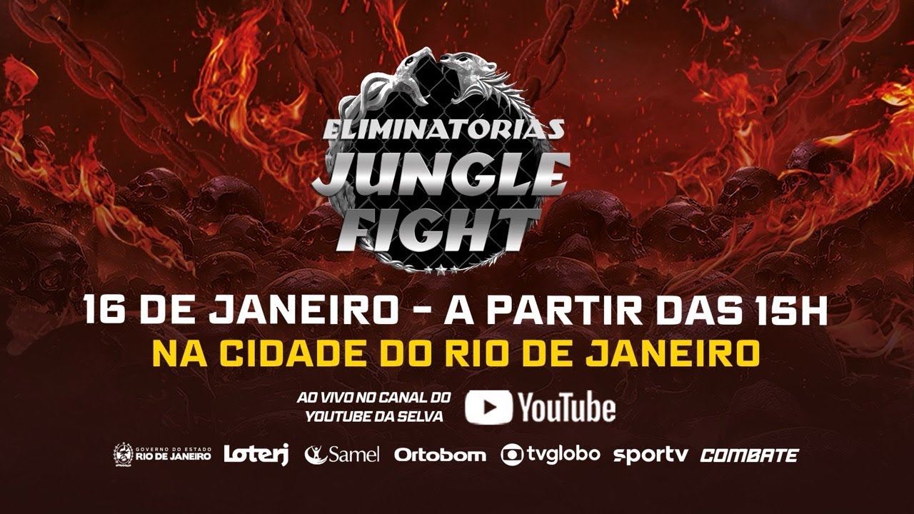 ELIMINATÓRIAS JUNGLE FIGHT - AO VIVO  - RIO DE JANEIRO