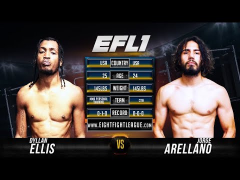 Dyllan Ellis vs Jorge Arellano - EFL1 backdrop