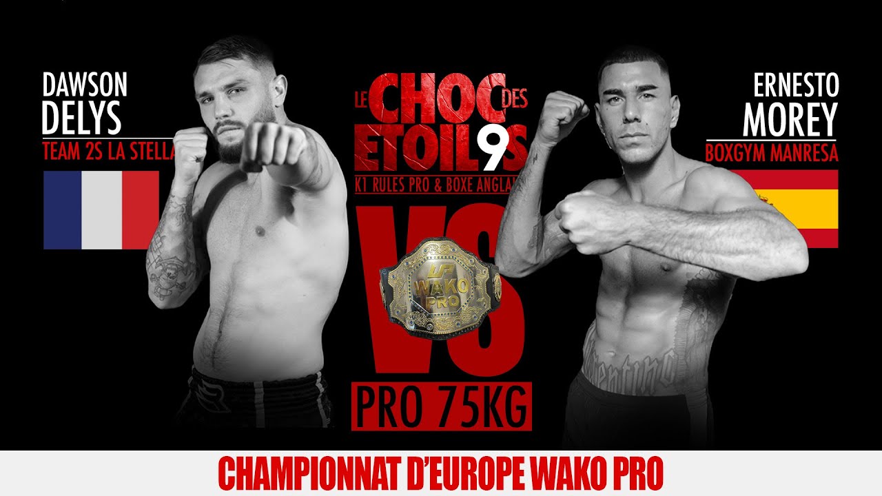 Dawson DELYS vs Ernesto MOREY by @vxstv #choc_des_etoiles #european_championship #wako backdrop