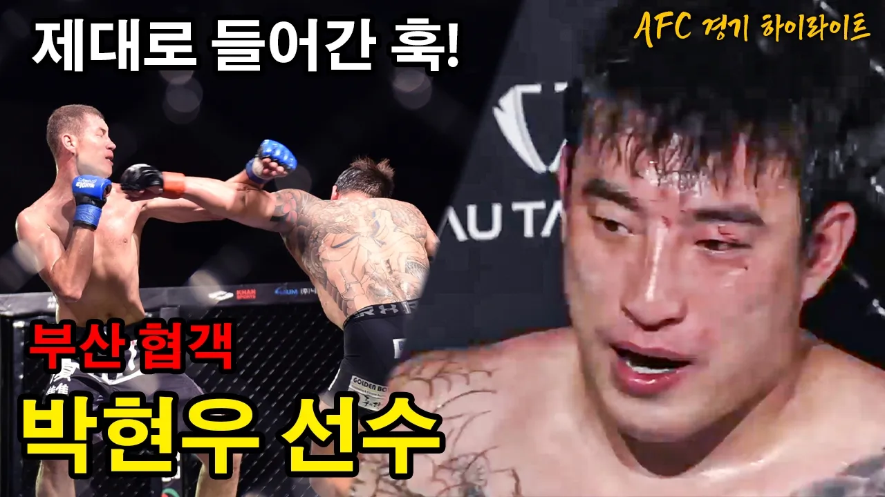 헤비급 펀치의 위력을 보여주는 부산협객 박현우 경기