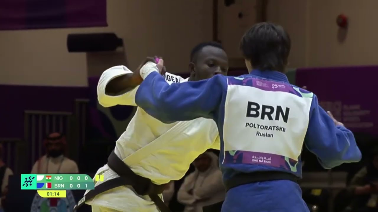 Moussa YAHAYA VS Ruslan POLTORATSKII Islamic Solidarity Games Riyadh JUDO | Bronze medal -60 kg