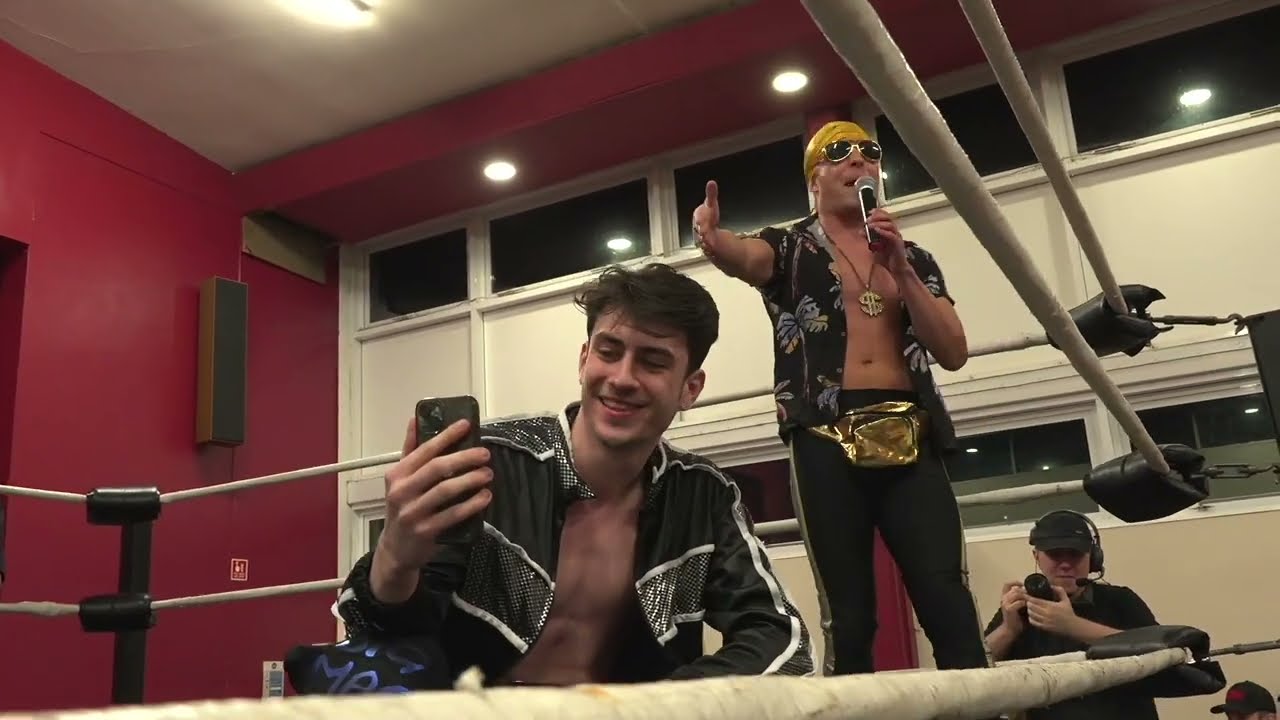 Rapmaster, Harry McDonald and Tall Tom vs The Bryants, 6 man elimination tag! background