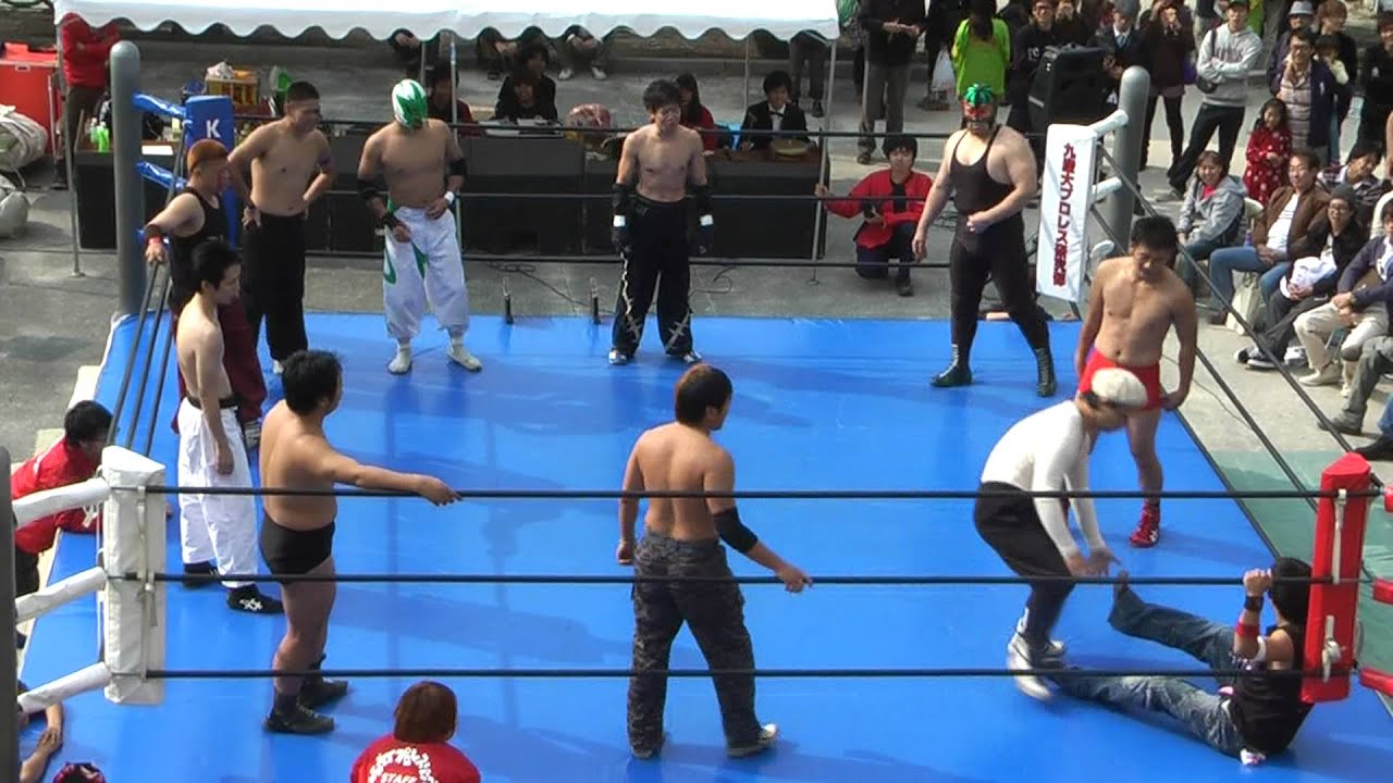 2011/11/13【5】西南学院大学第62回大学祭 2日目 入場式、第1試合 =九州産業大学プロレス研究部= background