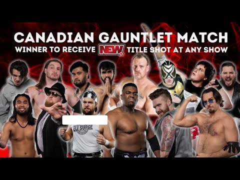 66. Nation Extreme Wrestling Gauntlet Match - NEW 6 - Harbour Convention Centre, Vancouver, Canada background