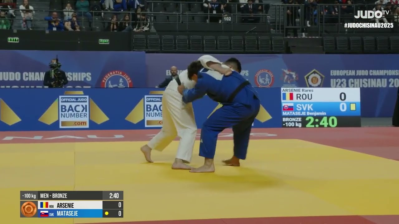 Rares ARSENIE VS Benjamin MATASEJE European Judo Championships U23 | Bronze medal contest -100 kg