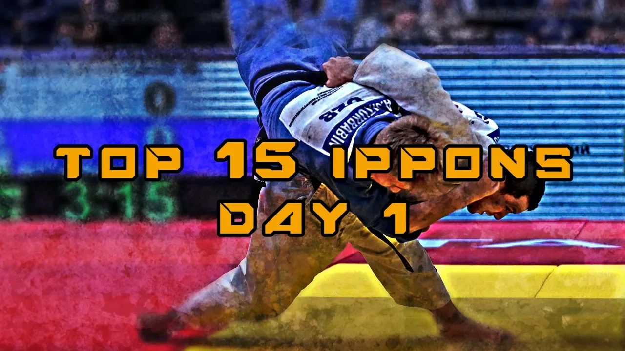 Top 15 ippons in day 1 of Judo Grand Prix Tashkent 2019 background