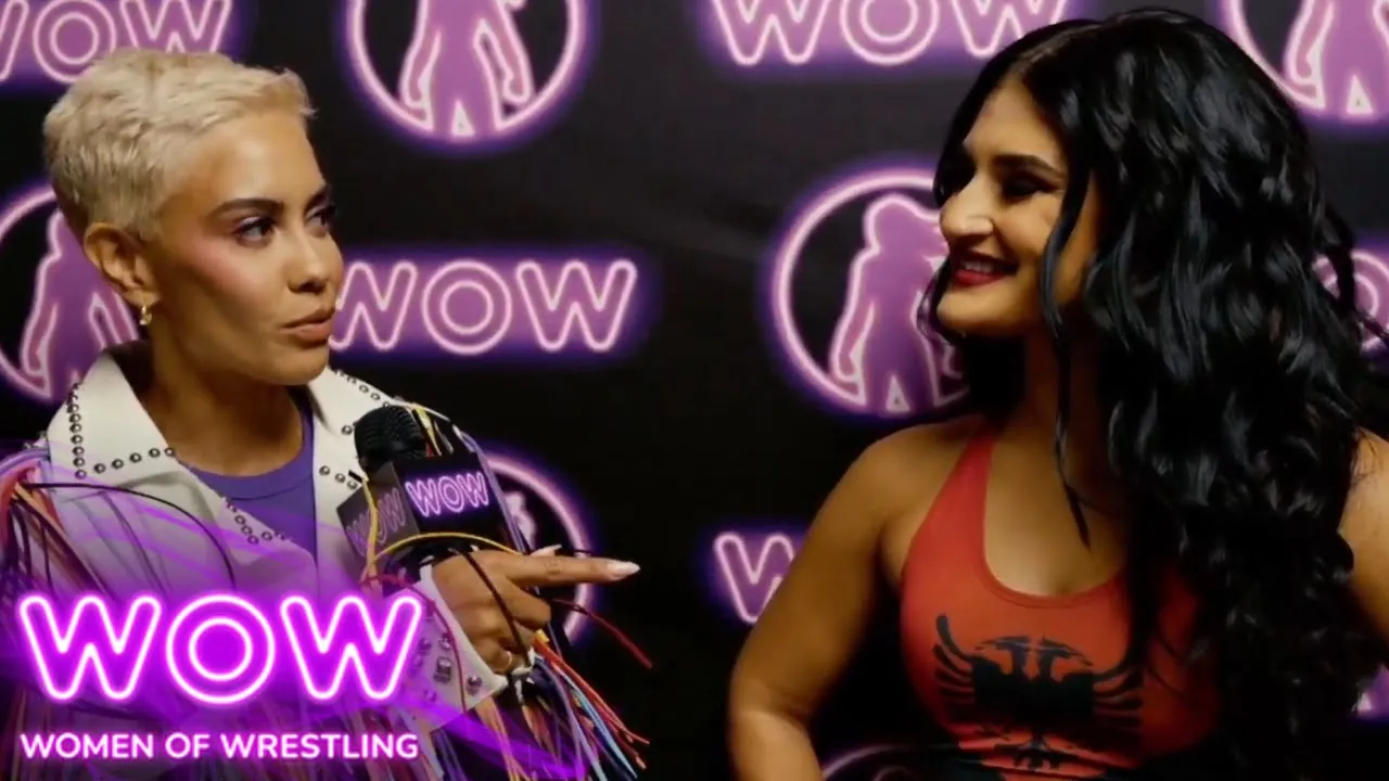 Xena Phoenix Reacts After Her Huge Win – Sibley Scoles Exclusive | WOW - Women Of Wrestling background