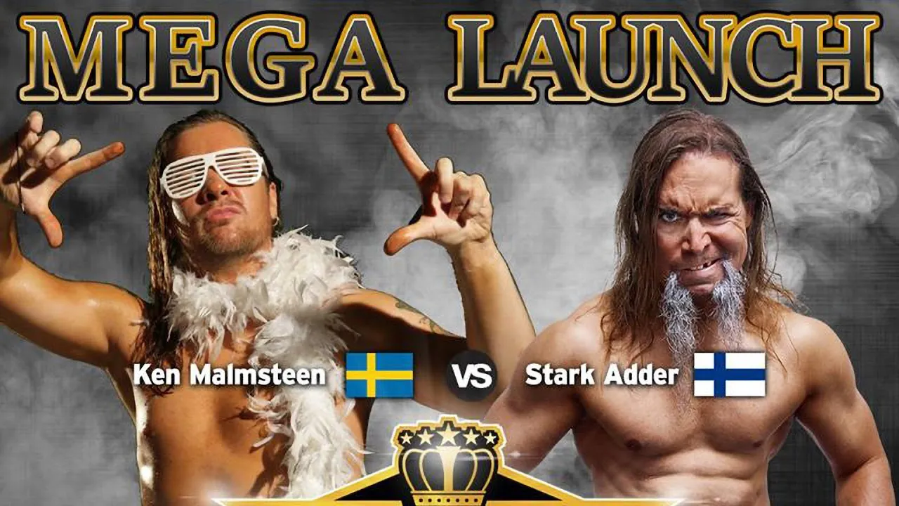 Ken Malmsteen (SE) vs. Stark Adder (FI) - SLAM! Wrestling Finland Mega Launch (2019) background