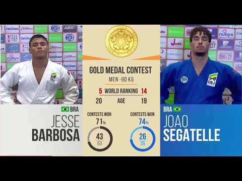 Jesse BARBOSA VS Joao SEGATELLE Lima Juniors World Championships 2025 Gold medal contest -90 kg