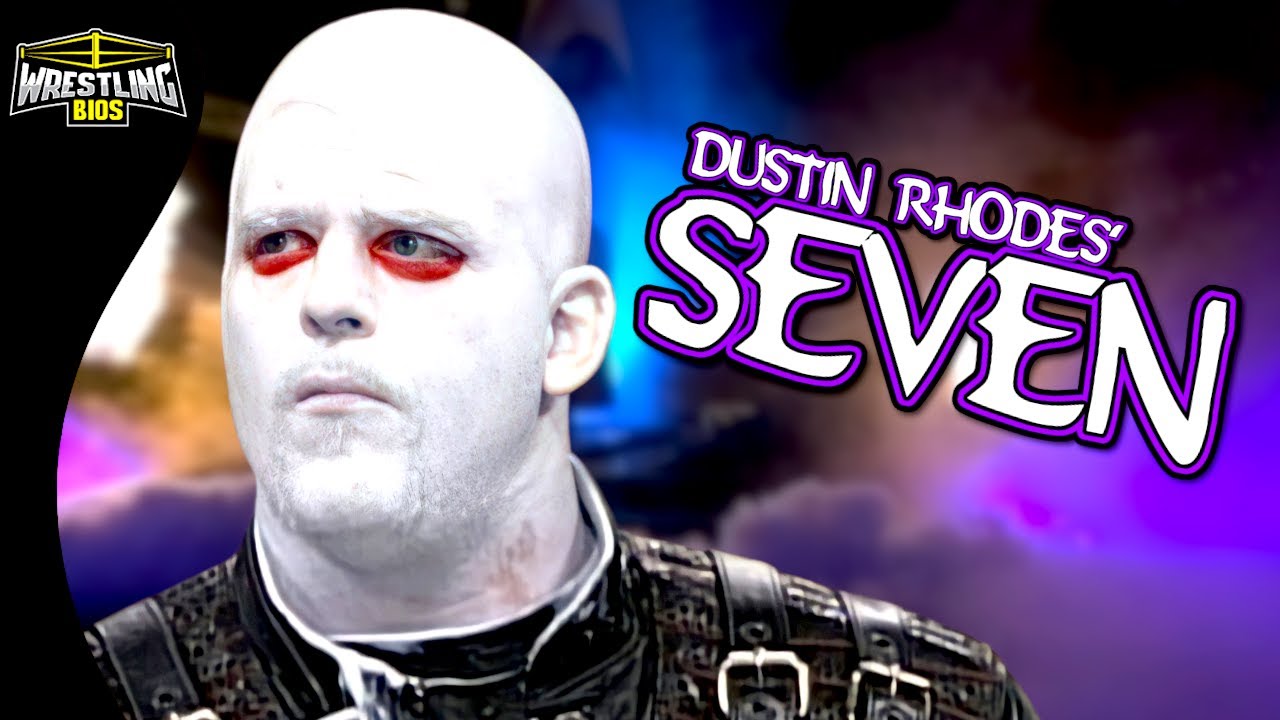 Dustin Rhodes & The "SEVEN" Character in WCW background