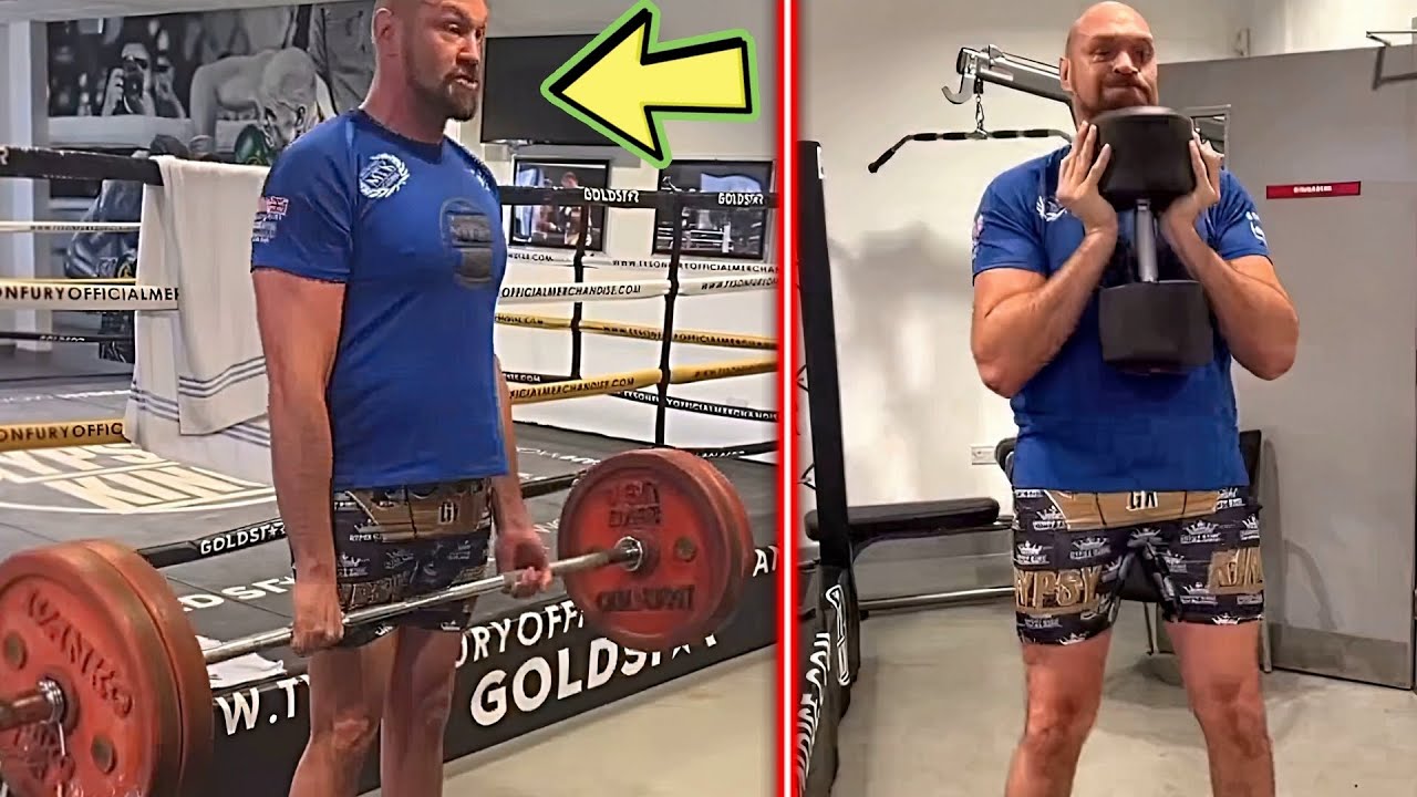 Tyson Fury training for Dillian Whyte. Fury new Training Highlights HD Boxing background