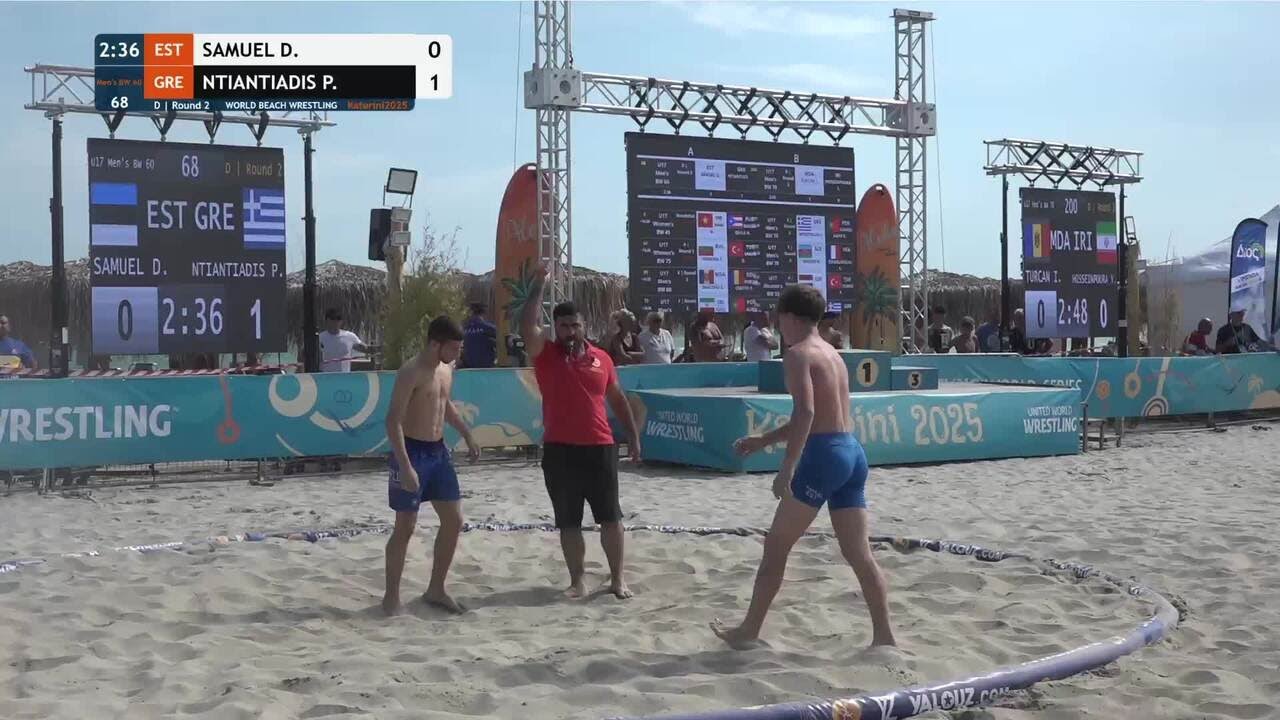 Dominik SAMUEL (EST) vs. Pavlos NTIANTIADIS (GRE) • D | Round 2 • Men's BW 60Kg background