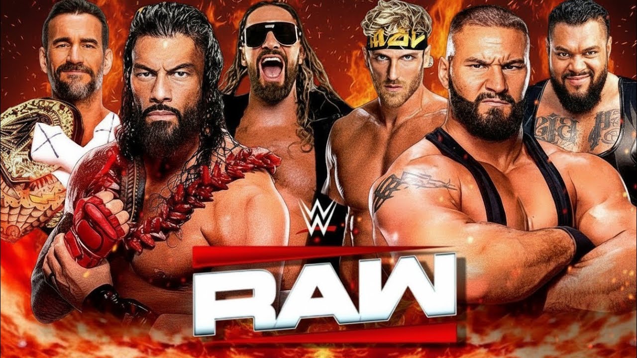 FULL MATCH - Roman Reigns,Seth Rollins & Cm Punk Vs. Bron Breaker, Bronson Reed & Logan Paul