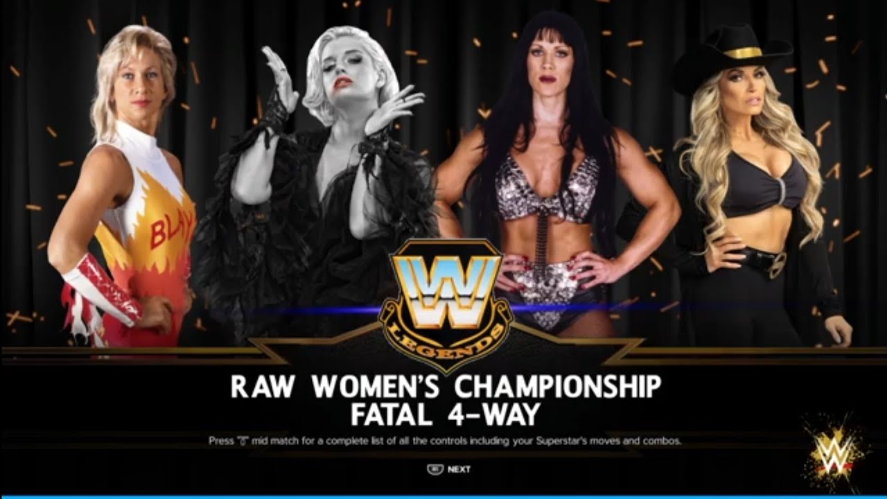 Womens Legends Fatal Fourway. Legends of WrestleMania. WWE 2K24
