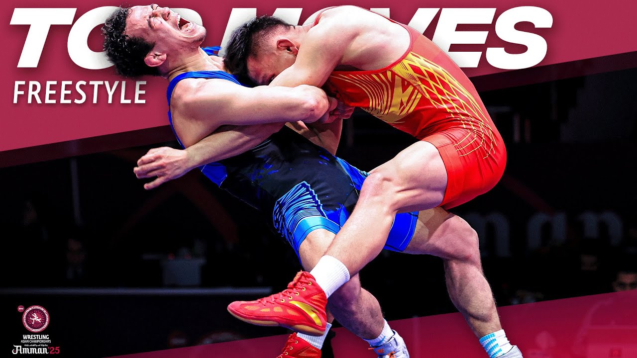Top Moves Freestyle Wrestling | Senior Asian Championships | Jordan • Amman