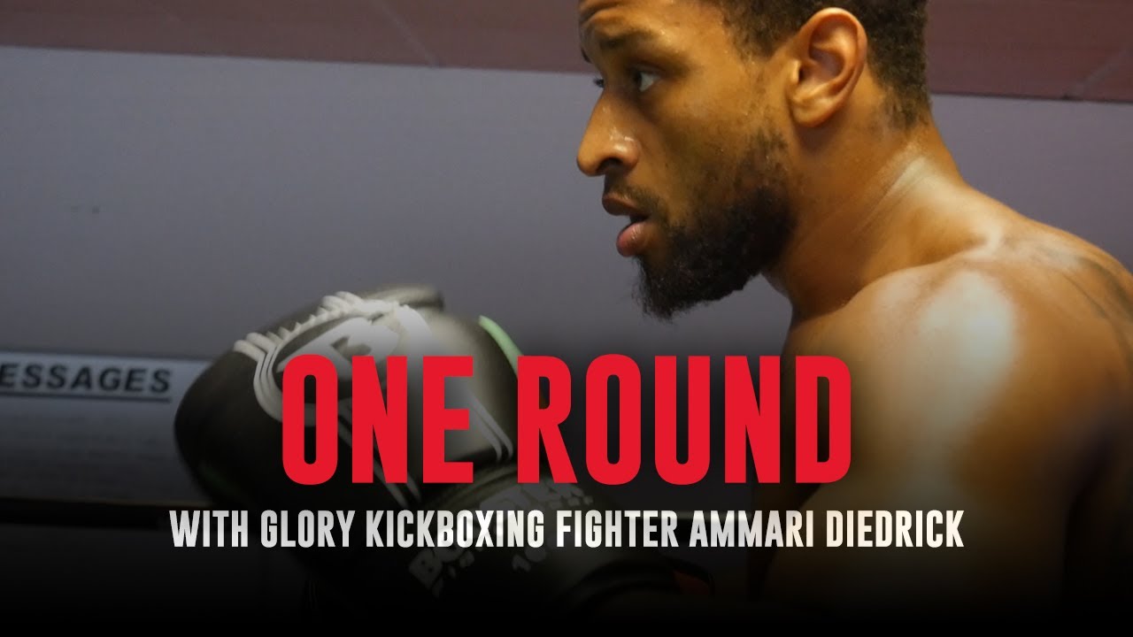 ONE ROUND with GLORY Kickboxing fighter Ammari Diedrick | Fight Record background