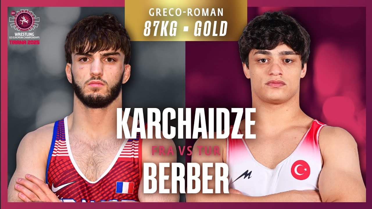 Vladimeri KARCHAIDZE (FRA) vs. Alperen BERBER (TUR) | U23 EUROPEAN CHAMPIONSHIPSFINALS | GR 87Kg background