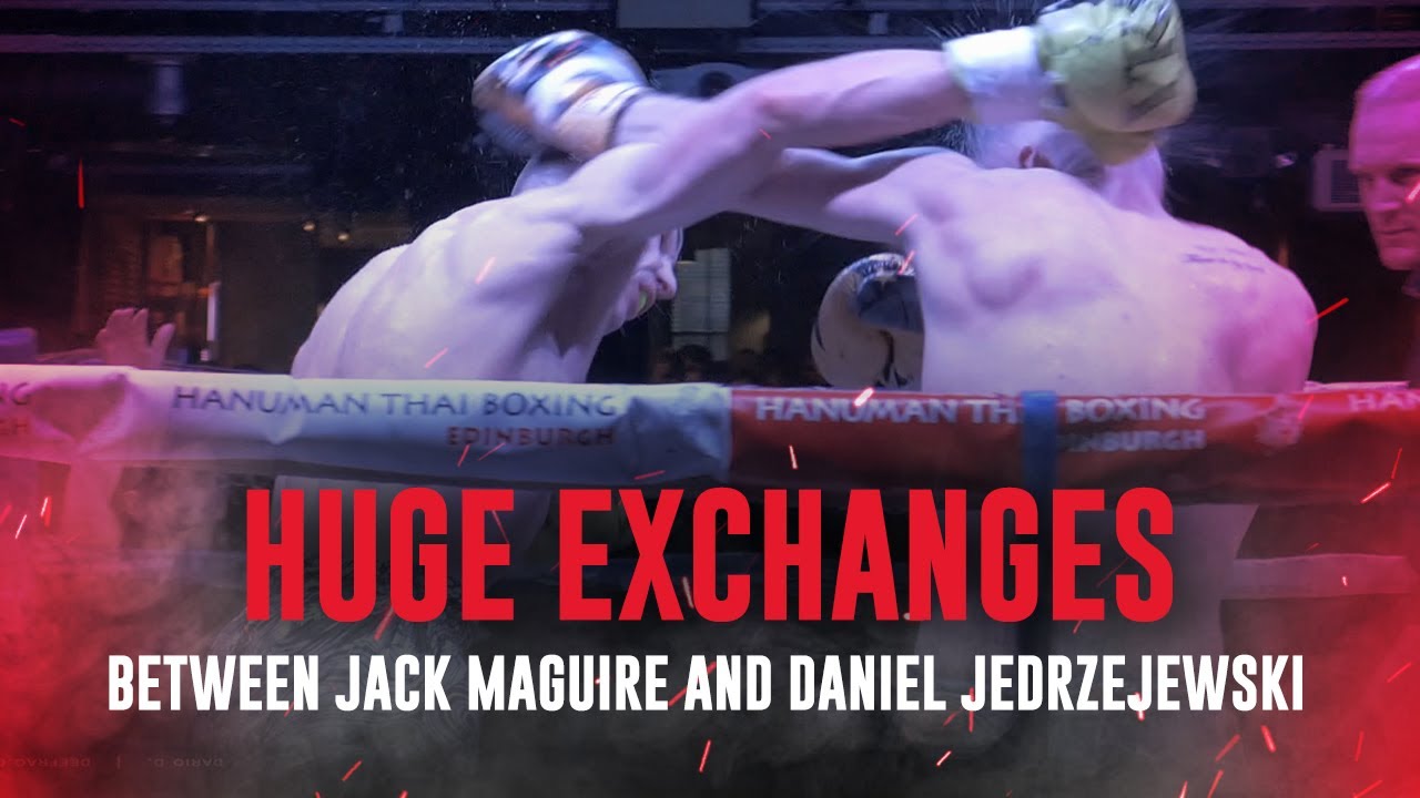 Huge exchanges between Jack Maguire and Daniel Jedrzejewski | Muay Thai Jam background