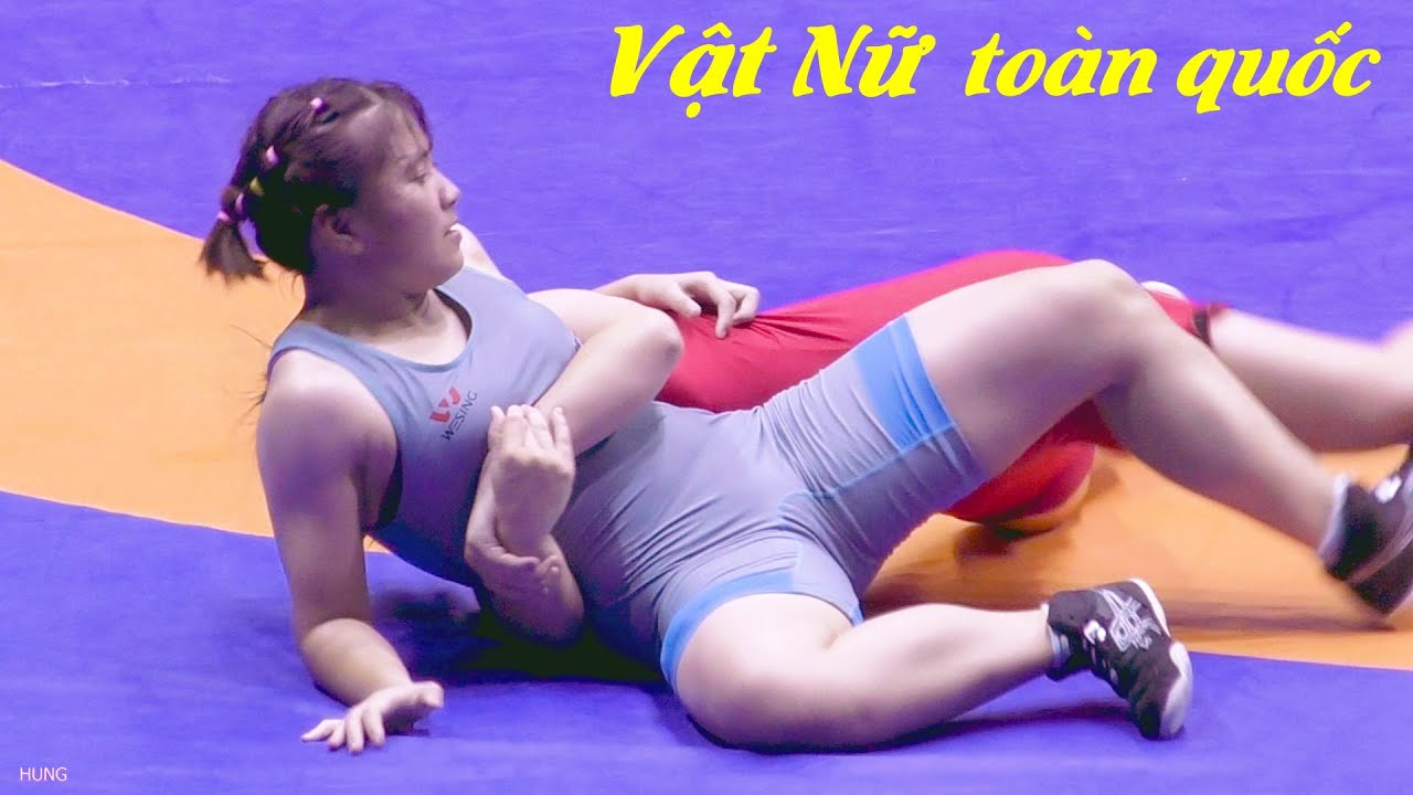 Vật Nữ - 57kg - Như Quỳnh, Nam Định & Thị Mơ, Hà Nội - womens wrestling. background