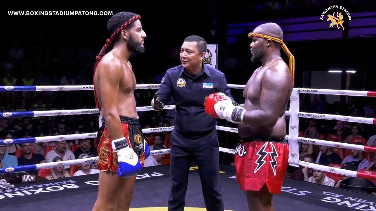 Jayme Tiger Muaythai VS Lounis 93 Gym background