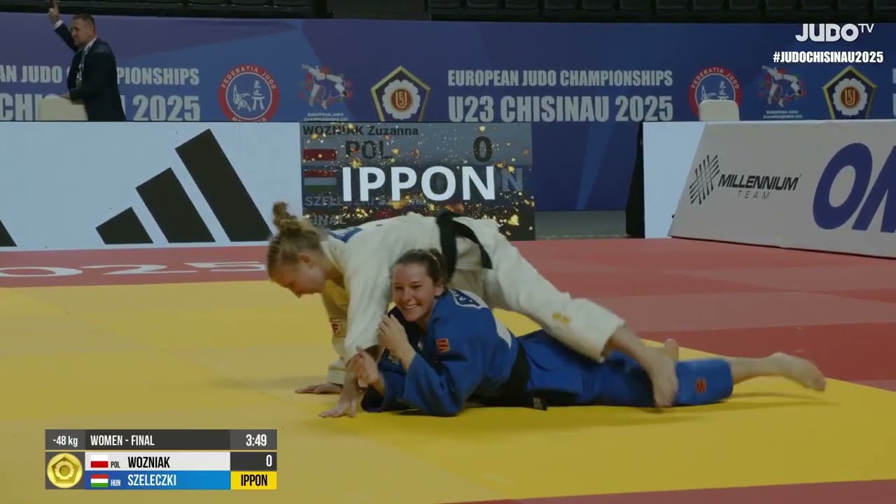 Zuzanna WOZNIAK VS Szabina SZELECZKI European Judo Championships U23 | Gold medal contest -48 kg