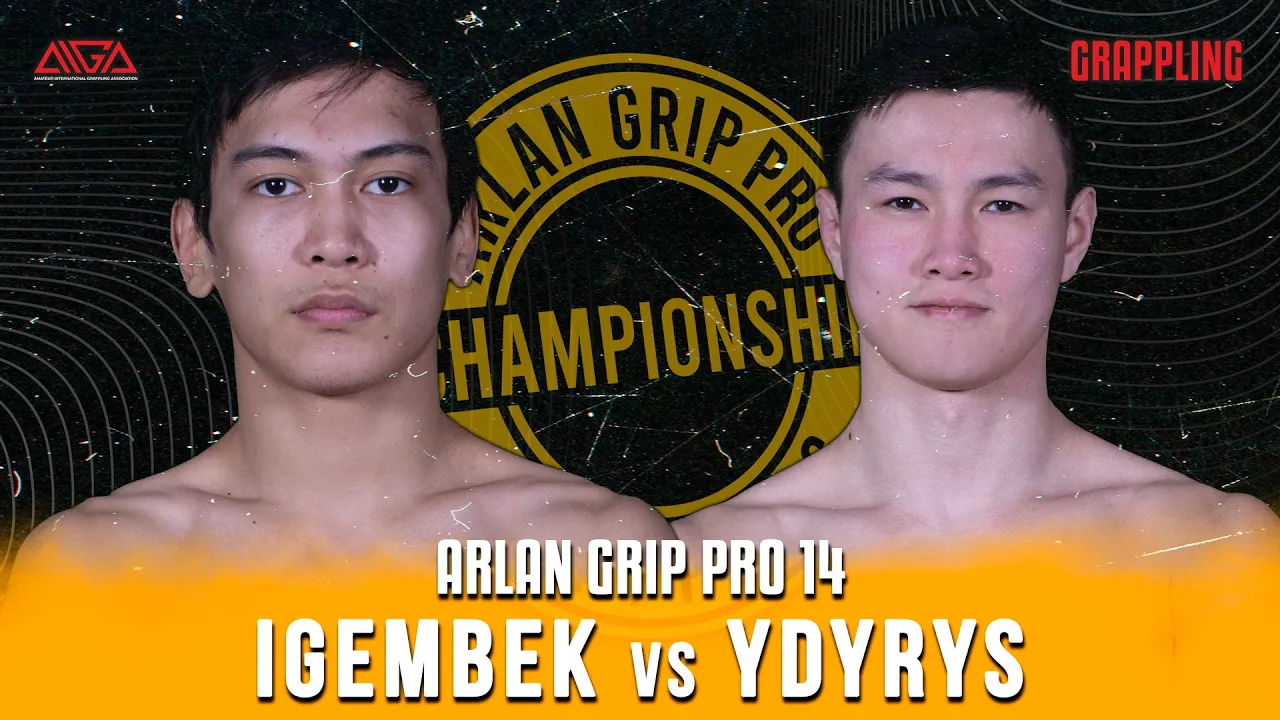 Alikhan Igembek - Temirlan Ydyrys - AIGA - Arlan Grip PRO 14 - Grappling background
