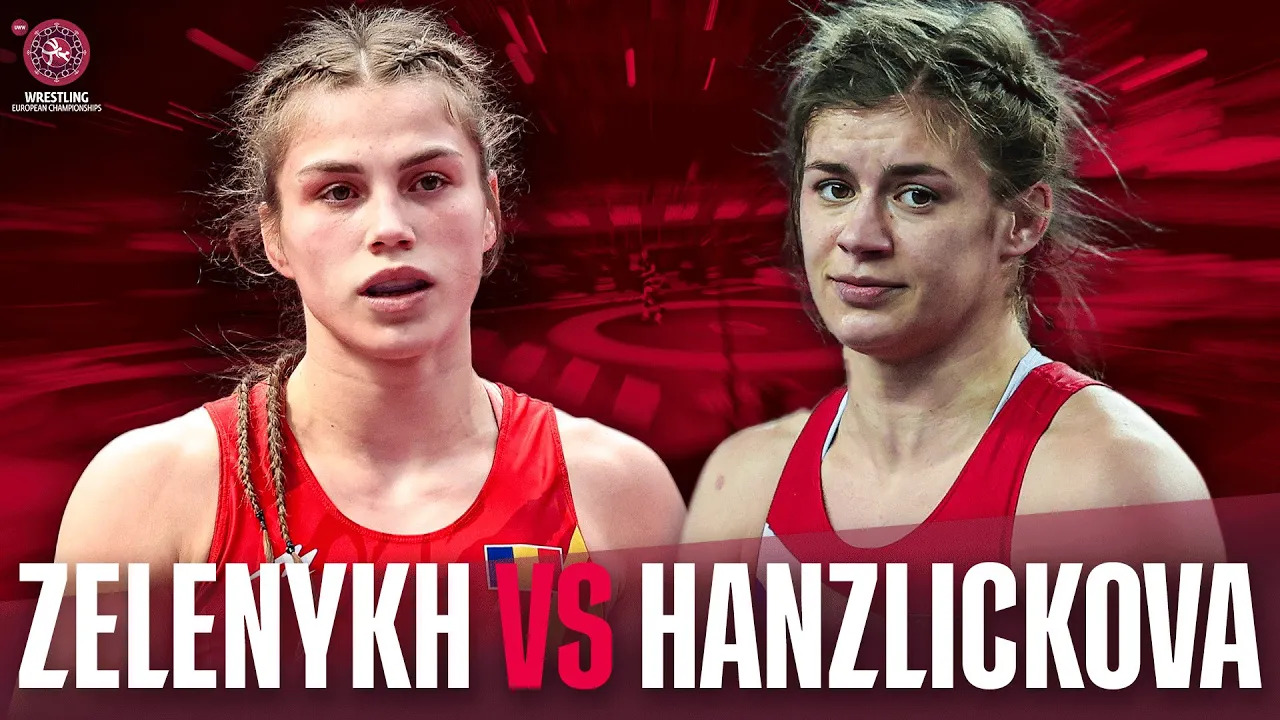 Adela HANZLICKOVA (CZE) and Kateryna ZELENYKH (ROU) put on a show in the European semifinals background