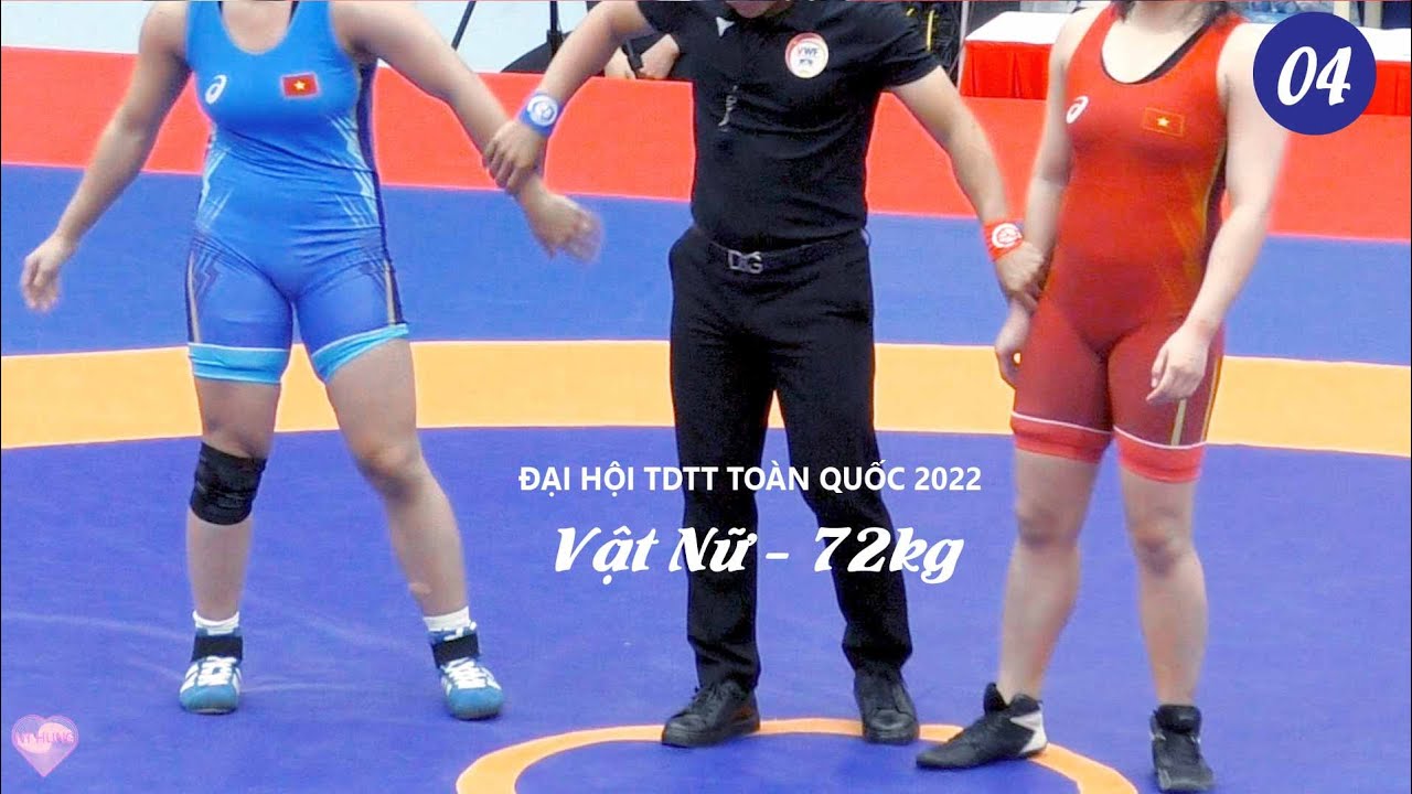 Vật nữ, Women wrestling - 72 kg - Thanh Phương - Phú Thọ & T.Thị Ninh - Thái Bình..