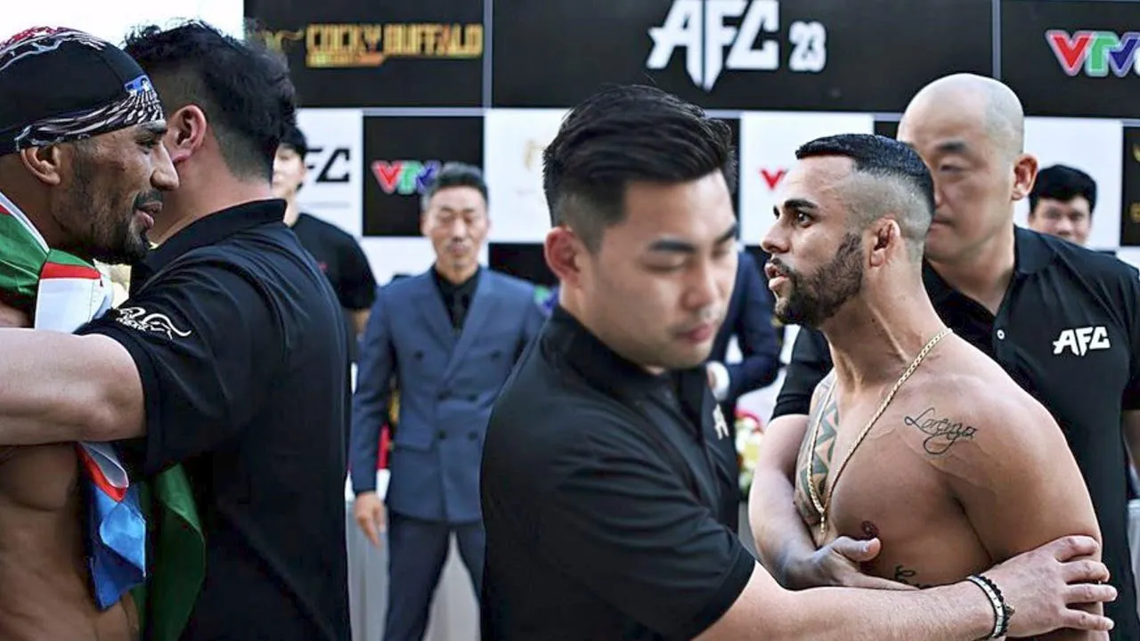 아슬아슬한 기싸움의 현장! AFC23 계체량