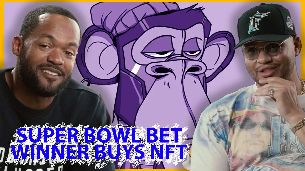 Betting On The Super Bowl With NFTs? | Miami Dolphins LB, Brennan Scarlett Handshake Bet With Hatch background
