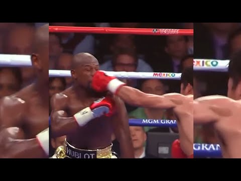 Rare Moment Floyd Mayweather Gets Smashed background