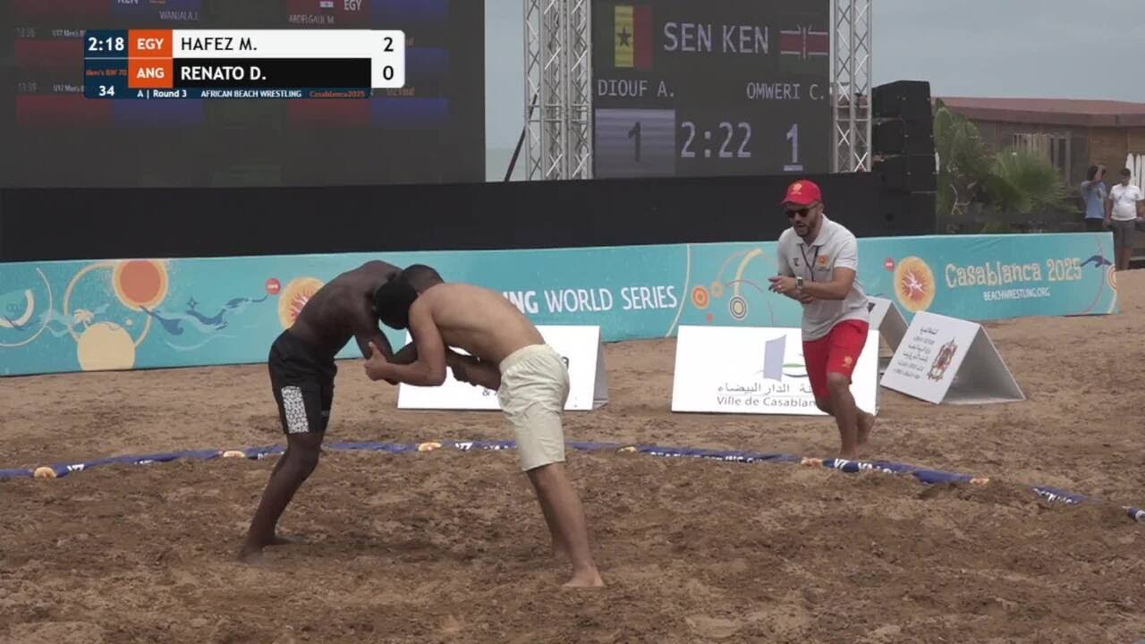 Mohamed Ahmed Mohamed Salah HAFEZ (EGY) vs. Diasivi Garcia Alexandre RENATO (ANG) • A | Round 3 • Me background