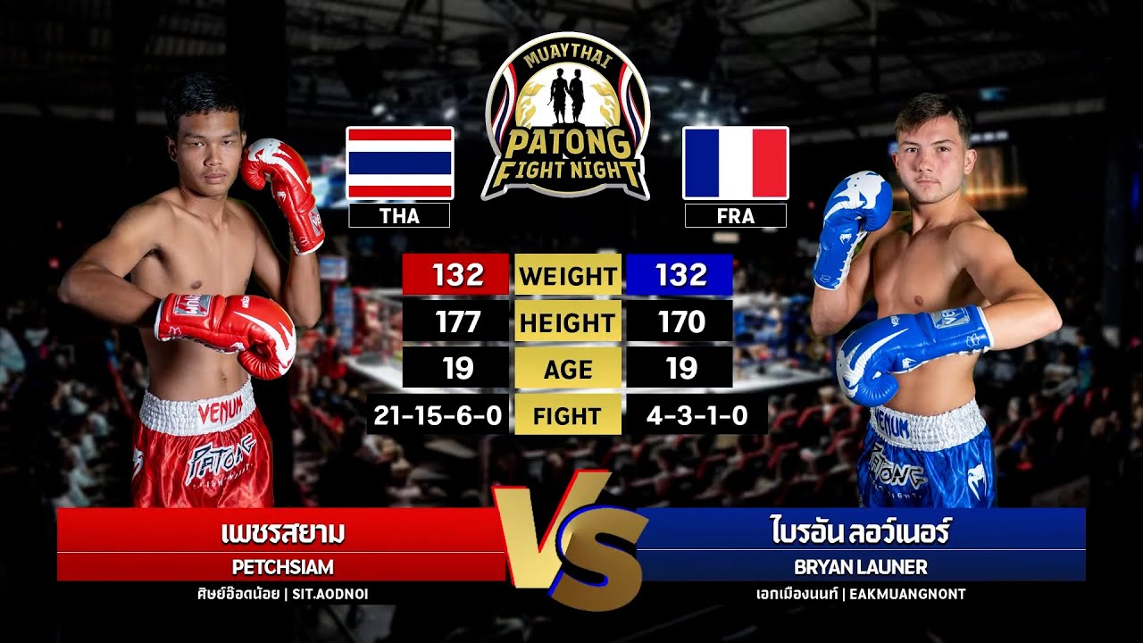 Petchsiam (Sit Oddnoi) VS Bryan Launer (Eak Muangnon Gym, France) Patong Fight Night 4-9-2025