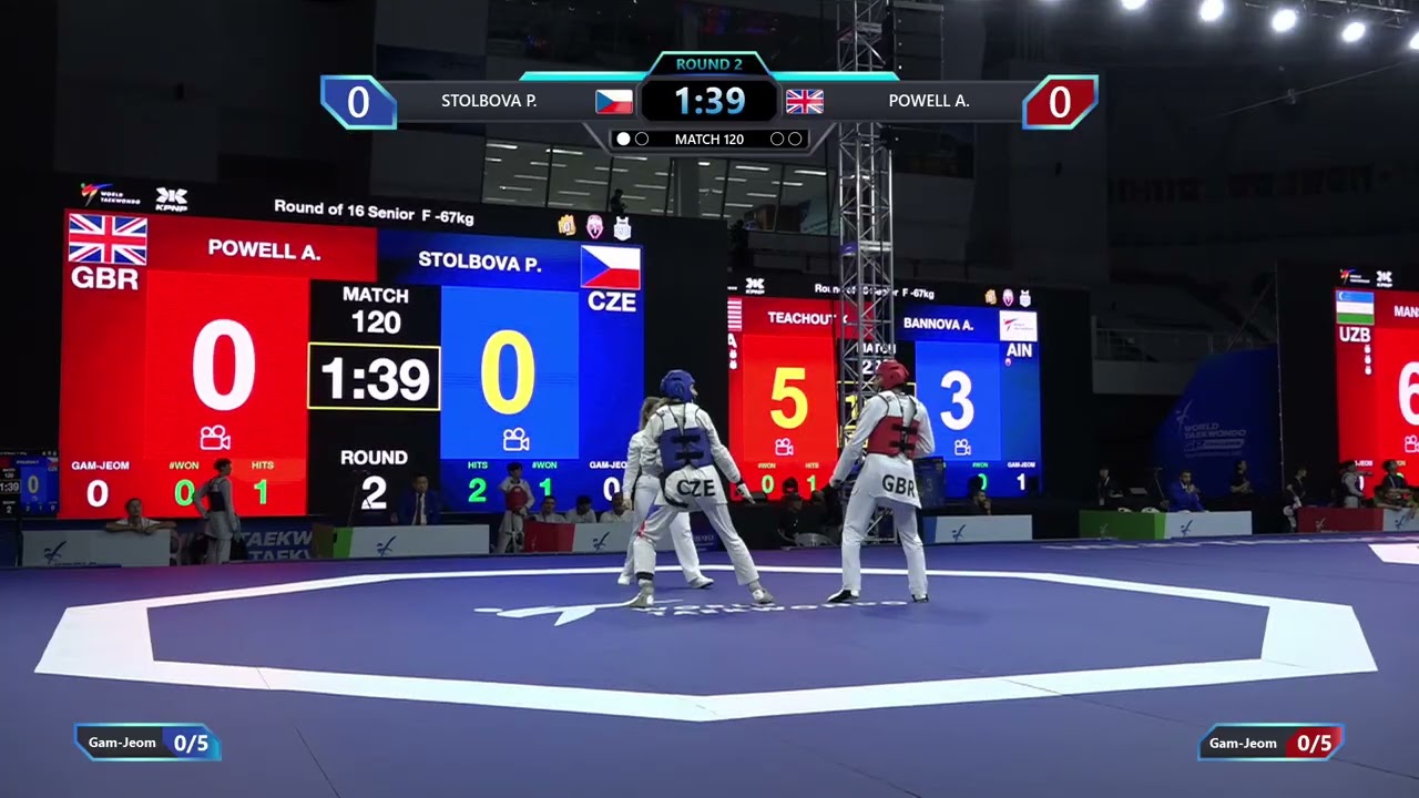 120 Round of 16 F 67kg CZE STOLBOVA P GBR POWELL A PGM