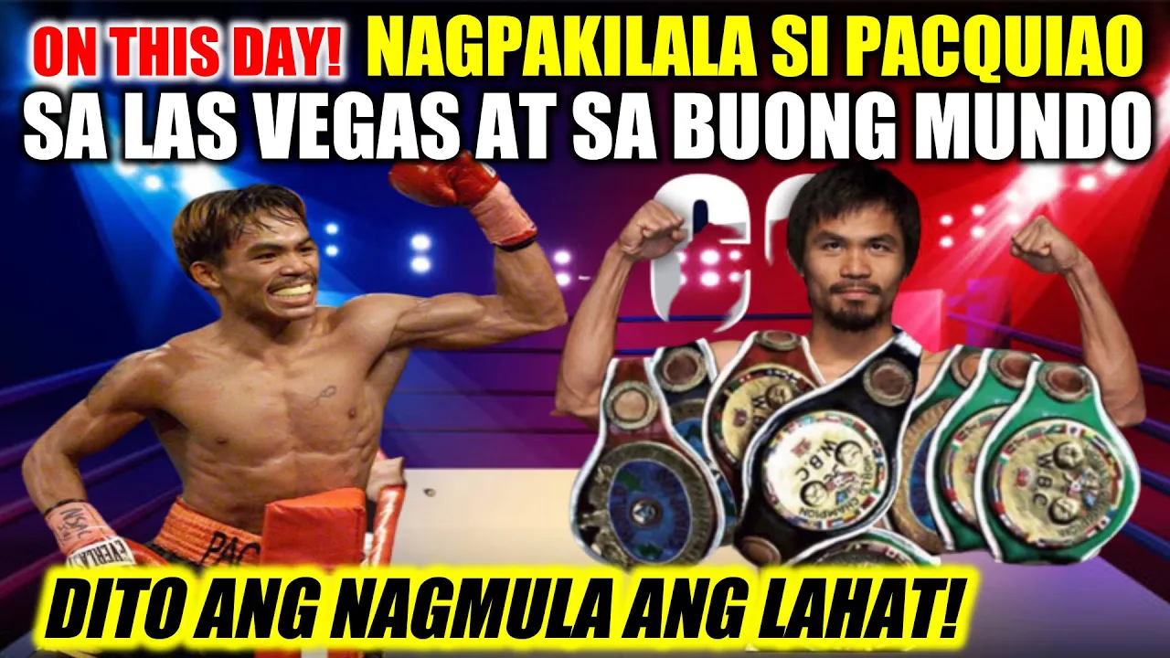 ON THIS DAY JULY 25! NAGPAKILALA SI PACQUIAO SA LAS VEGAS AT BUONG MUNDO | PINAKA MALAKING LABAN backdrop