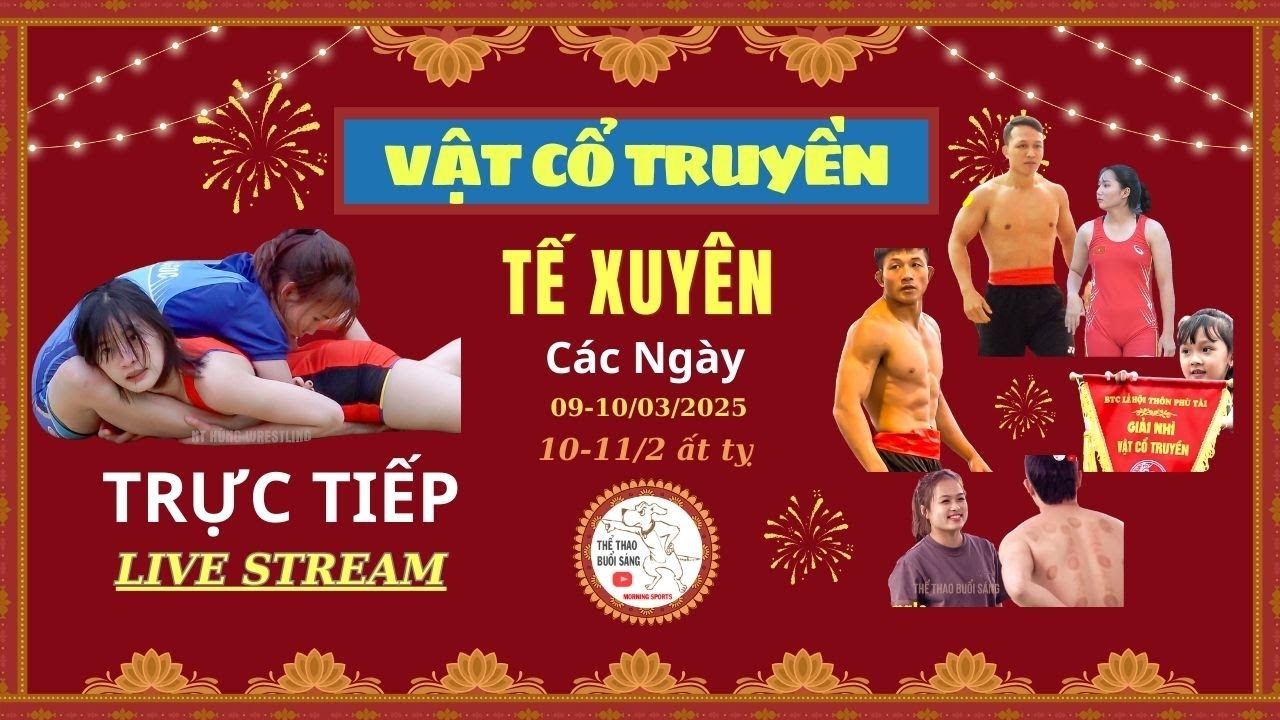 🔴 Trực tiếp giải vật cổ truyền Làng Tế Xuyên background