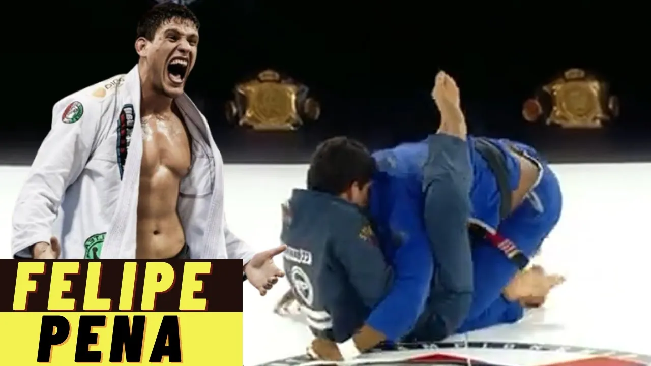 FELIPE PENA Submits Opponent With Guilotine Choke In Jiu jitsu Match