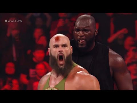 Braun Strowman Destroys Omos ! Braun Strowman Vs Omos WWE Raw 2022 Highlights background