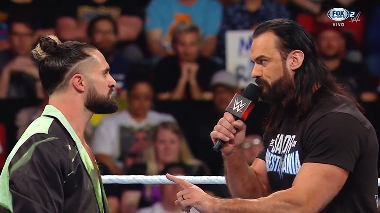 Seth Rollins cara a cara con Drew McIntyre - WWE RAW 18 de Marzo 2024 Español