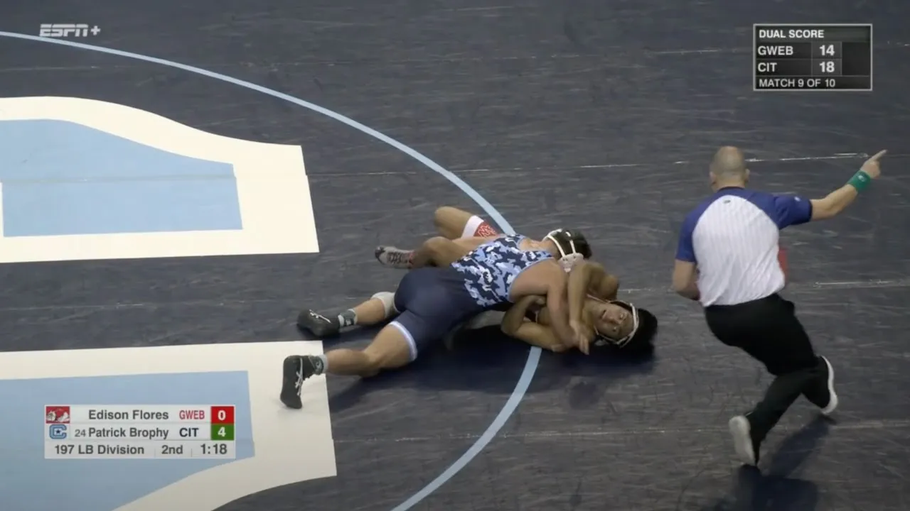 197lbs Patrick Brophy (Citadel) vs Edison Flores (Gardner Webb)