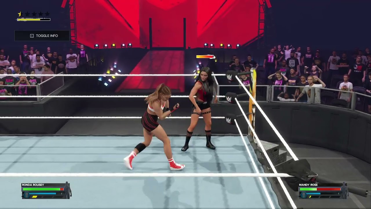 WWE Ronda Rousey vs. Mandy Rose background