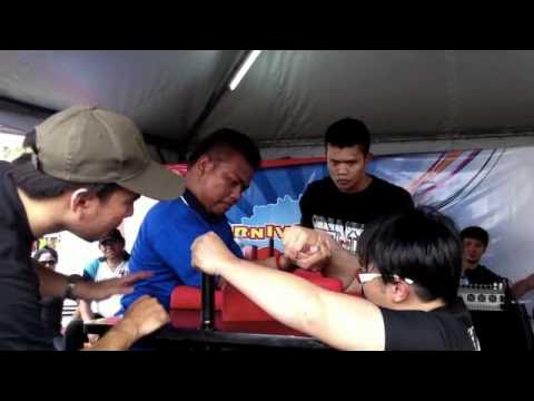Singapore Arm wrestling: Ipoh Arm wrestling Competition Junior Category Valen and Melvyn
